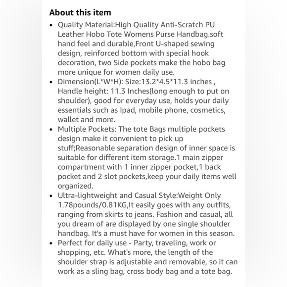 Stylish Gray Shoulder Bag with Gold Accents - Picture 6 of 9